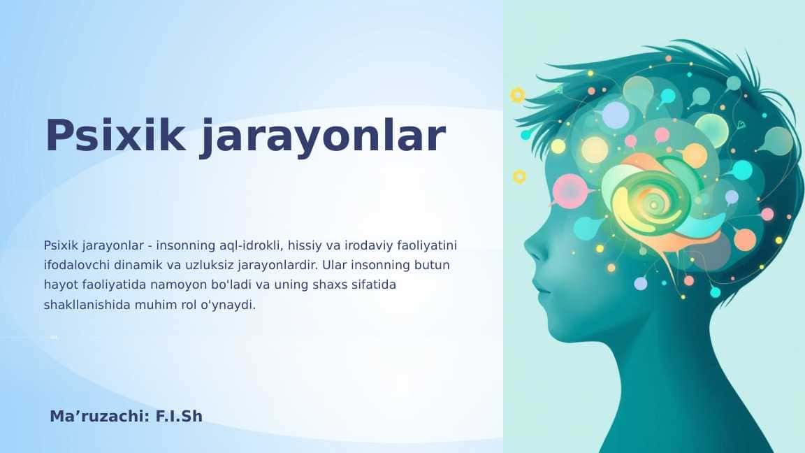 Psixik jarayonlar