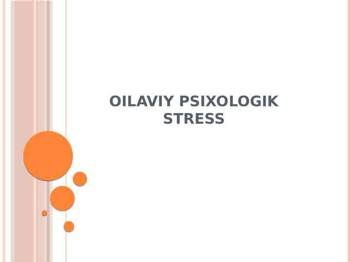 Oilaviy psixologik stress