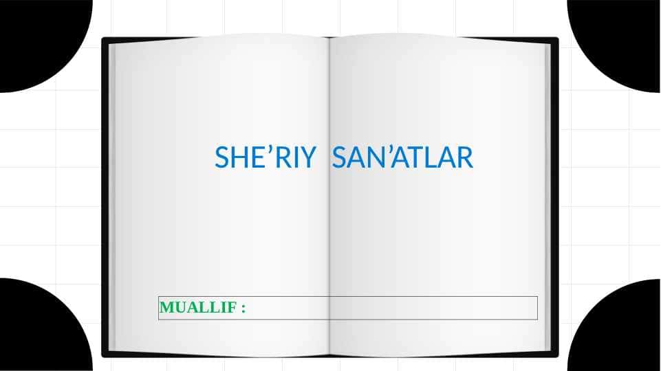 SHE'RIY SAN'ATLAR