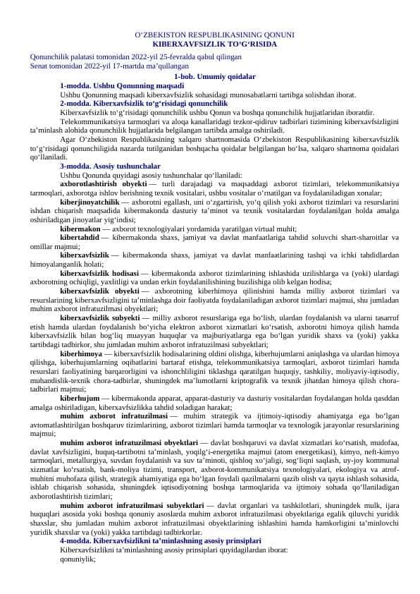 KIBERXAVFSIZLIK