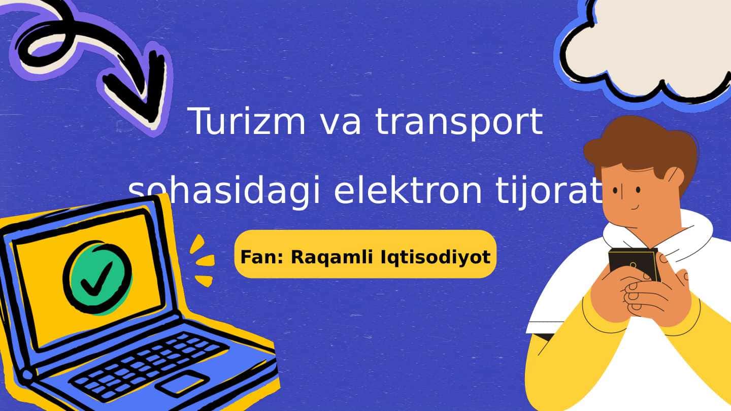 Turizm va transport sohasidagi elektron tijorat
