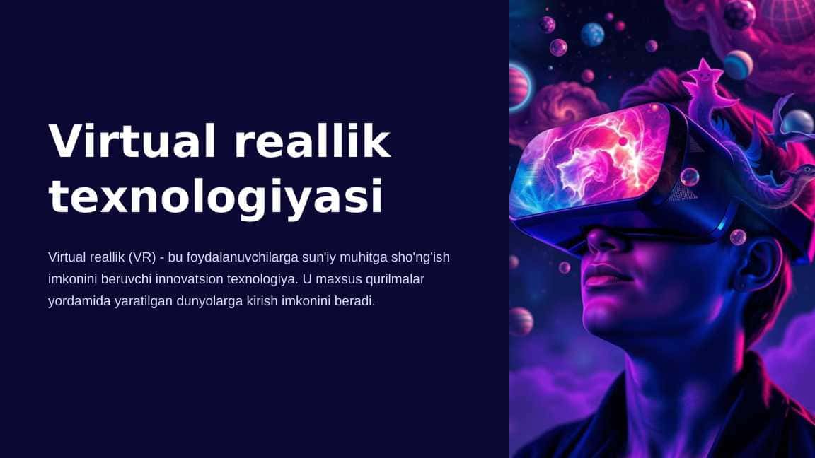 Vertual reallik texnologiyasi