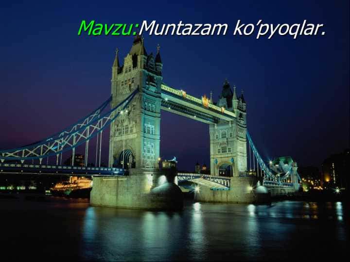 Muntazam ko'pyoqliklar va ularning yoyilmalari