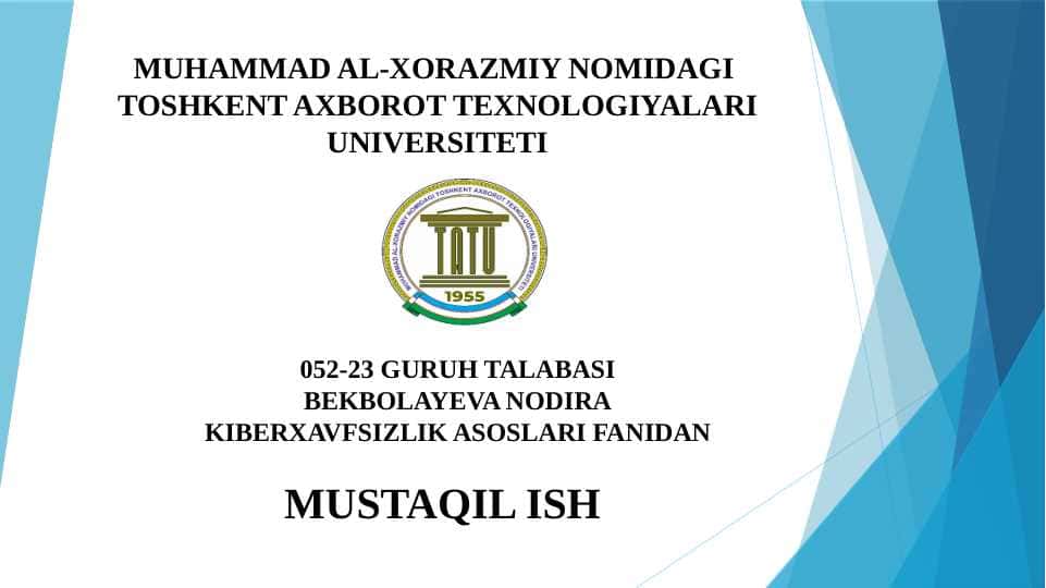 Kiber xavfsizlikga oid milliy va xorijiy me'yoriy-huquqiy hujjatlar tahlili