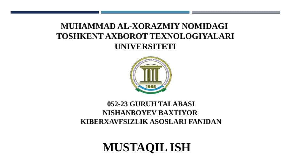 Zararli dasturiy vositalarni klassifikatsiyasi va himoya usullari