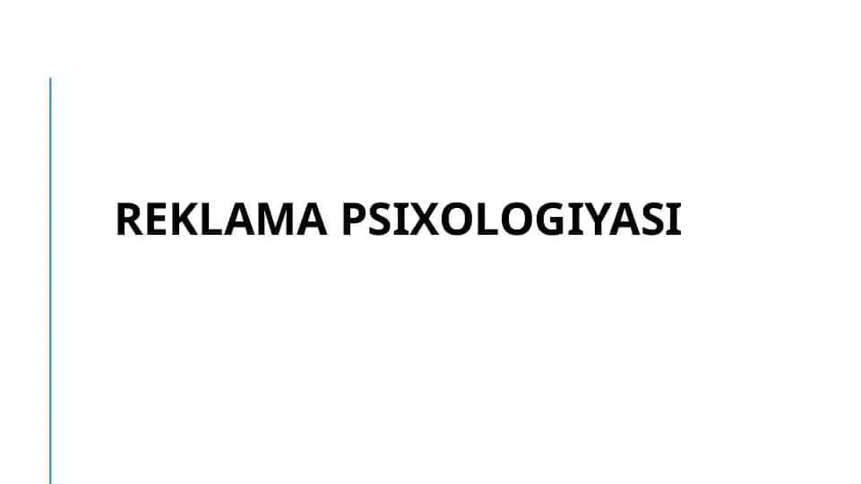 Reklama psixologiyasi