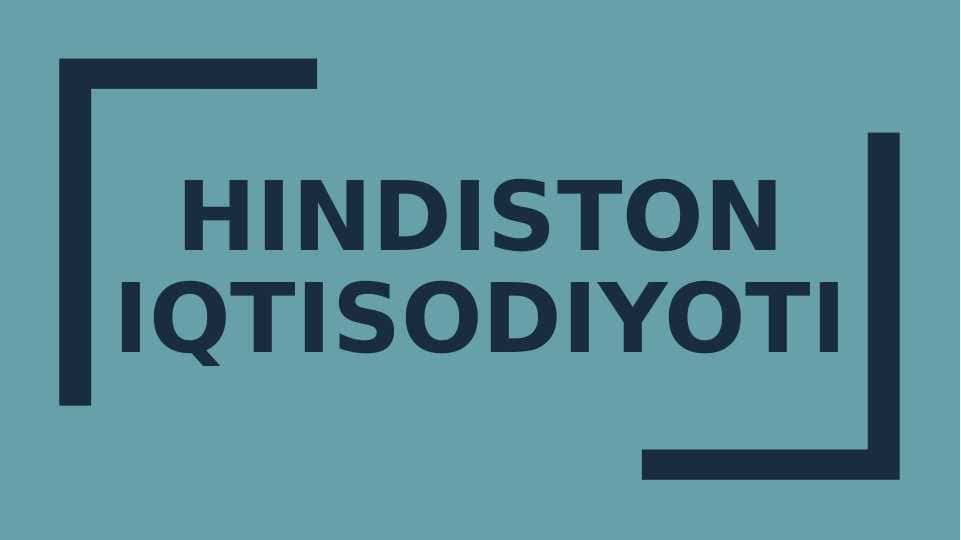 Hindiston iqtisodiyoti