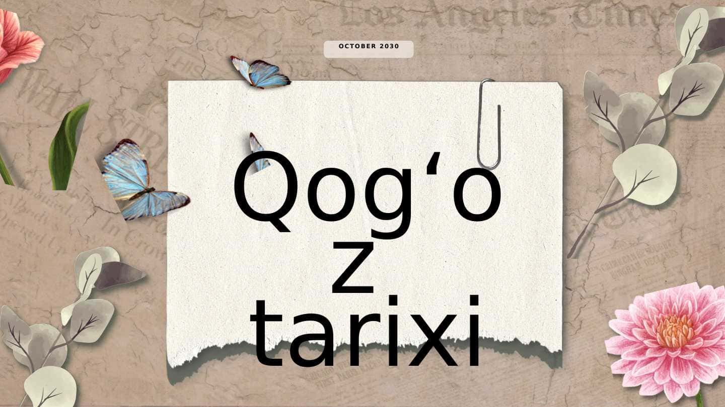 Qog'oz tarixi