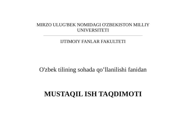 XX asr O'zbek adabiyotining til xususiyatlari