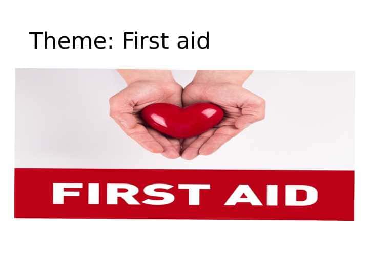First aid