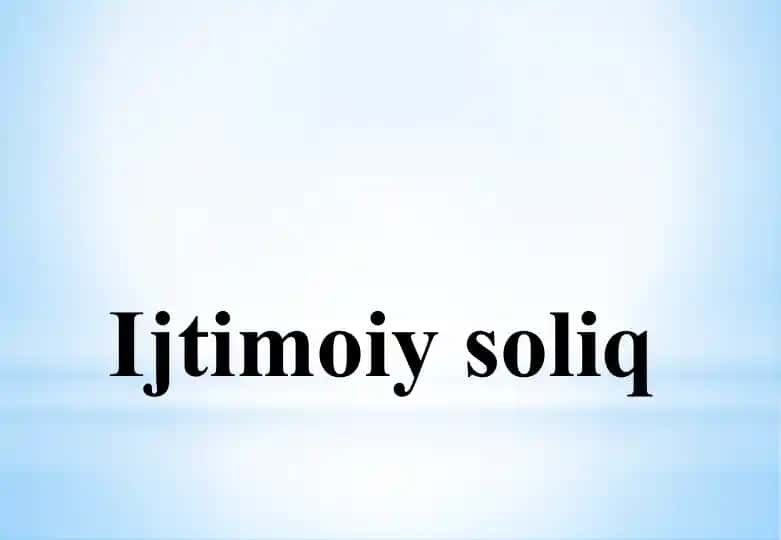 Ijtimoiy soliq