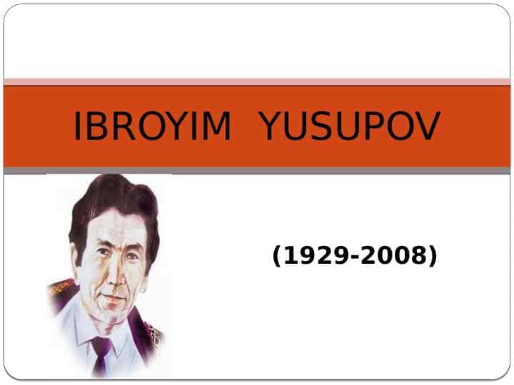 IBROYIM YUSUPOV