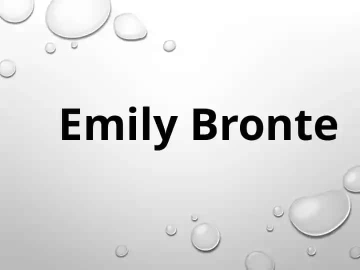 Emily Bronte asar muallifi va asar haqida.