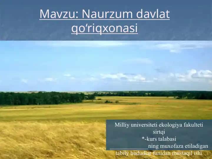 Naurzum davlat qo‘riqxonasi