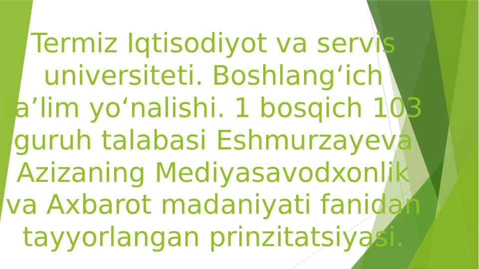 Mediasavodxonlikning qanday baholash mumkin