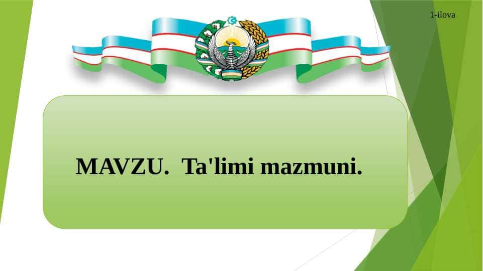 TAʼLIM MAZMUNI