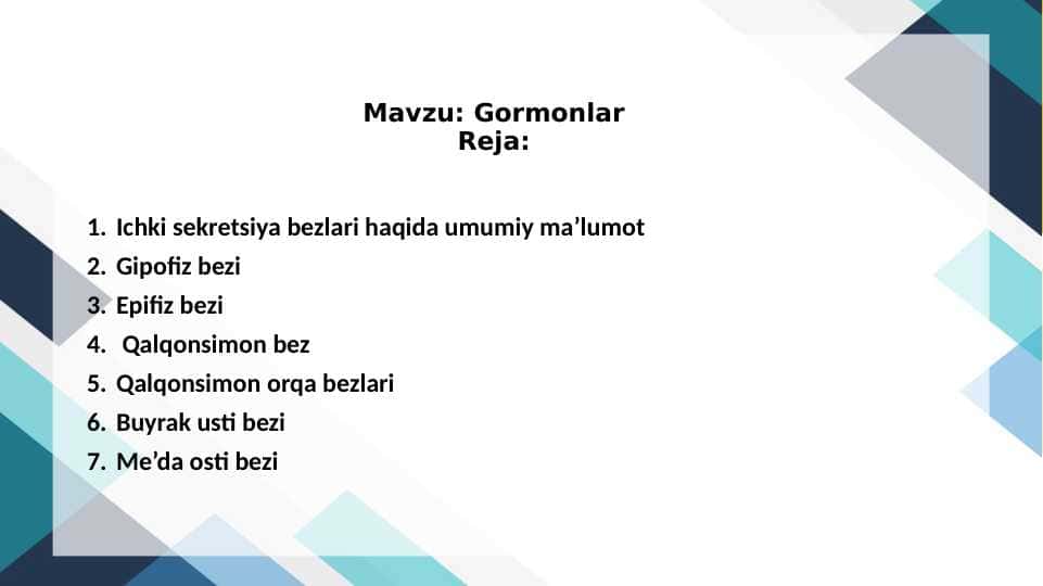 Gormonlar