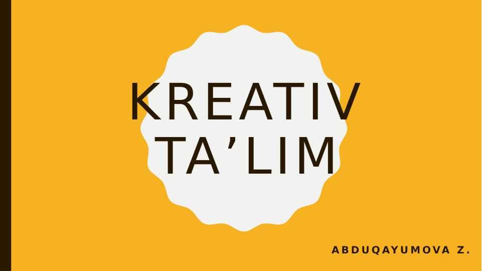 Kreativlik