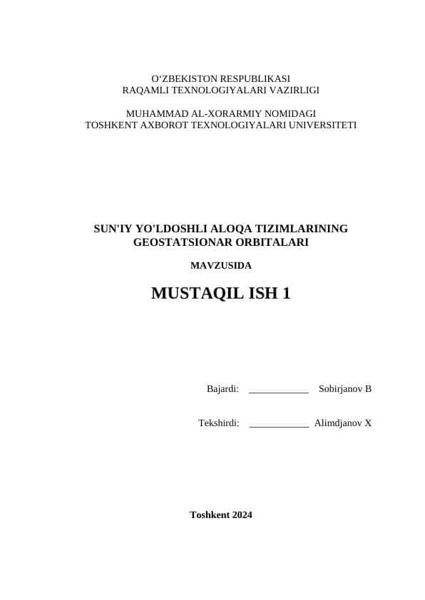 Suniy yo'ldoshli aloqa tizimlarining Geosatsionar orbitasi