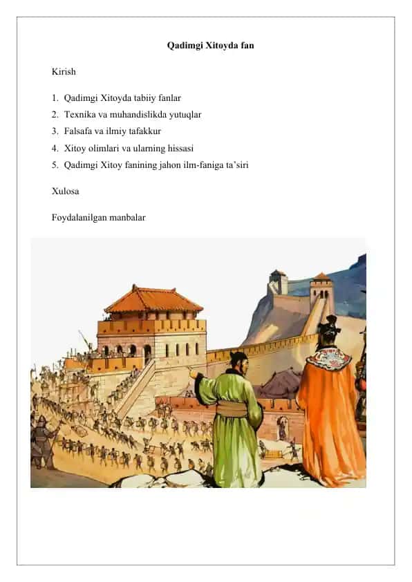 Qadimgi Xitoyda fan