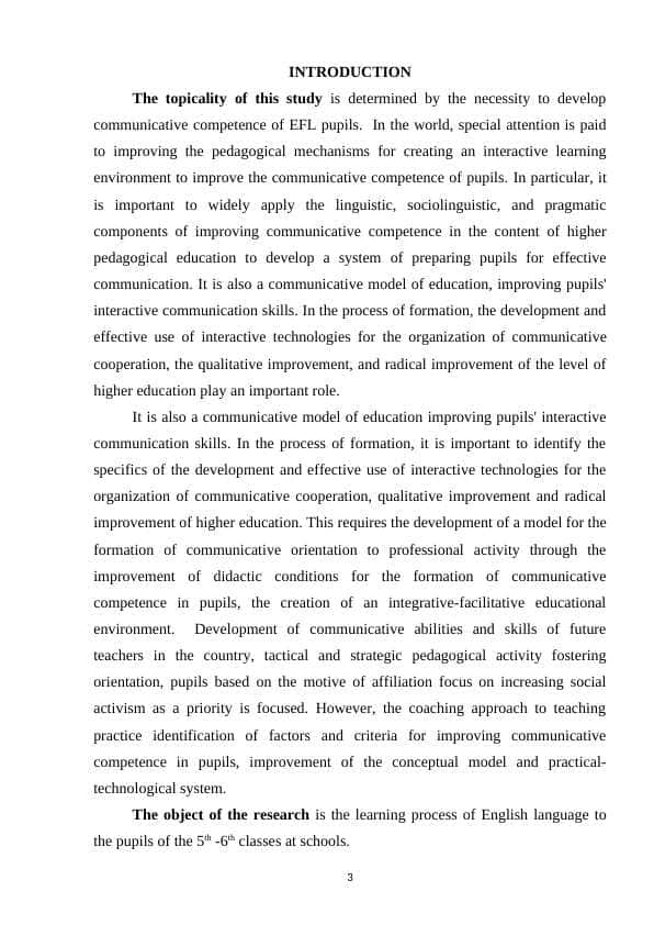 THEORETICAL BASIS OF IMPROVING COMMUNICATIVE COMPETENCE IN EFL CLASSES