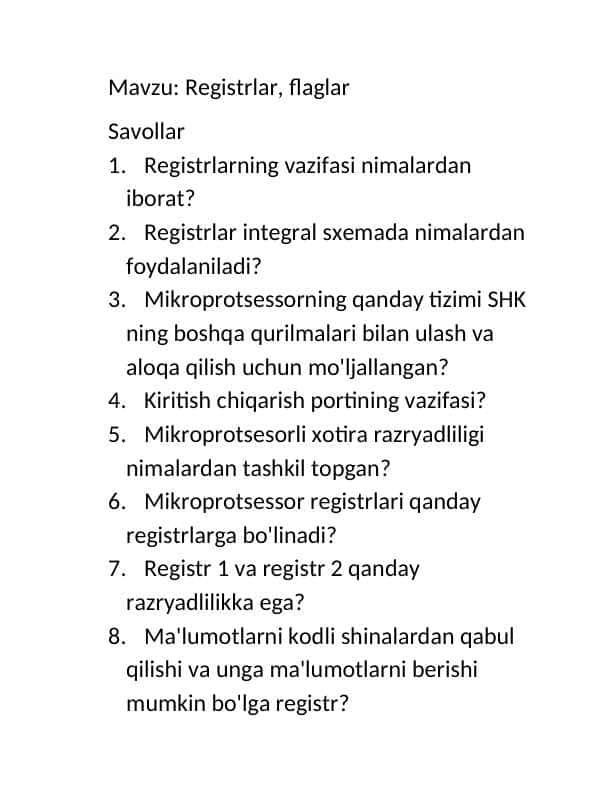 Registrlar, flaglar