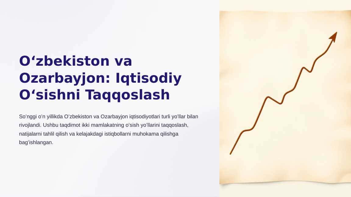 Oʻzbekiston va Ozarbayjon: Iqtisodiy Oʻsishni Taqqoslash