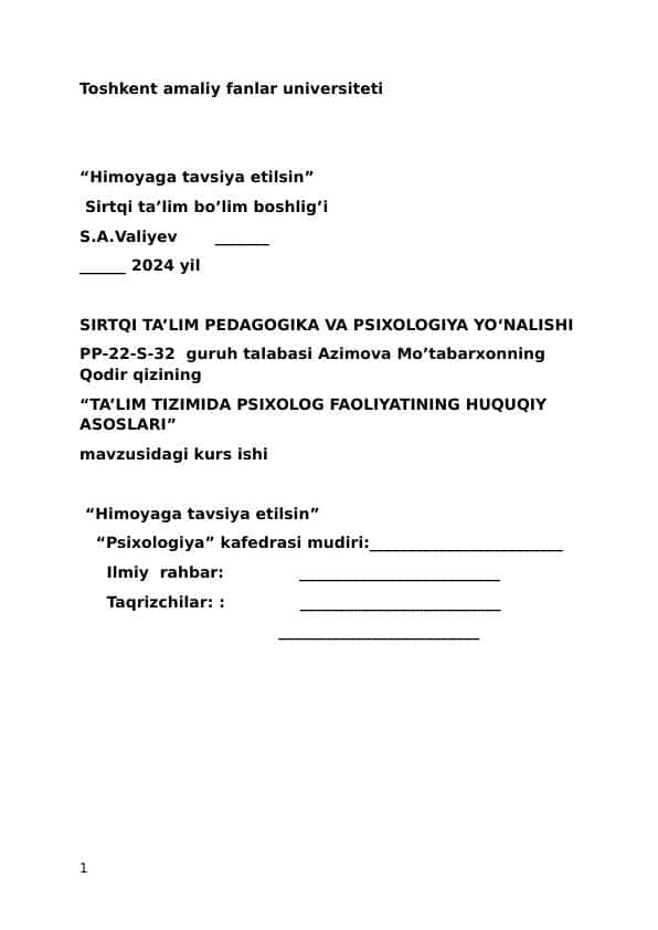 Maktab psixologining giperfaol bolalar bilan ishlash jarayonida qo‘llaniladigan metodlar.