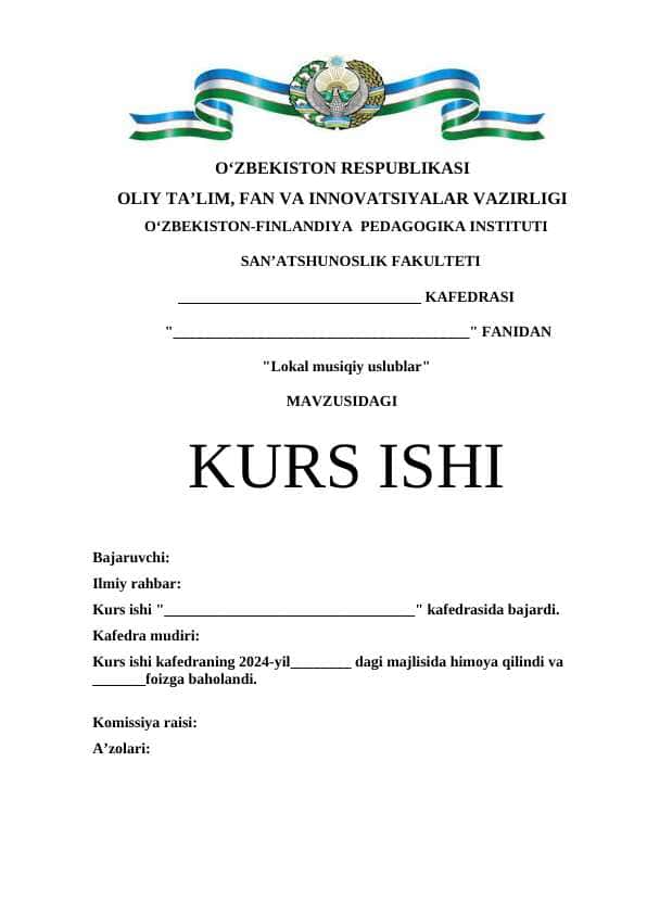 Lokal musiqiy uslublar