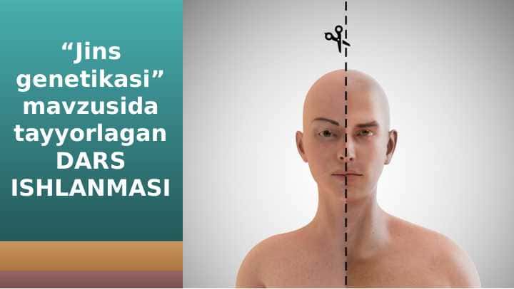10-sinf biologiya Jins genetikasi