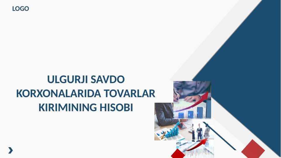 Ulgurji savdo korxonalarida tovarlar kirimining hisobi