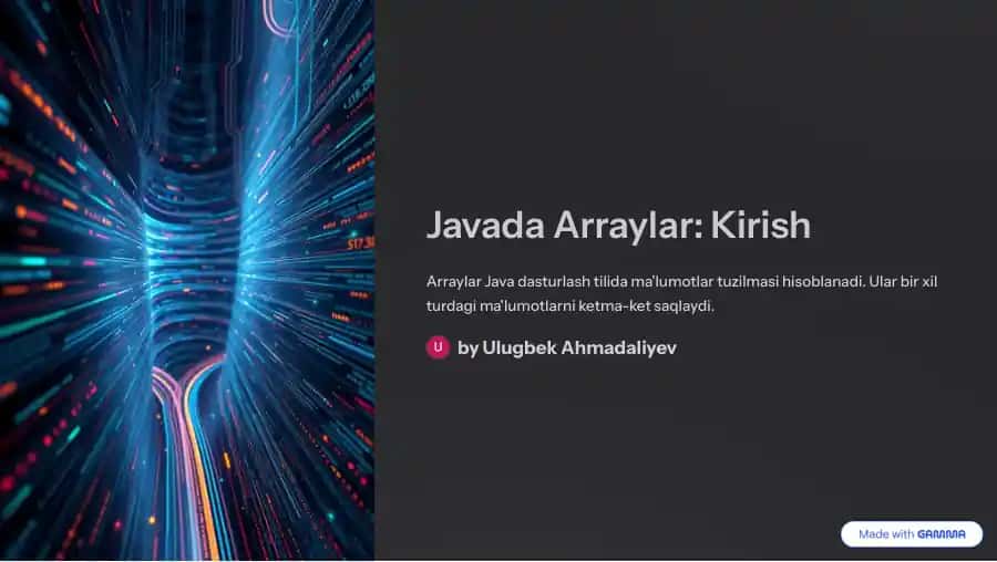 Java dasturlash tili