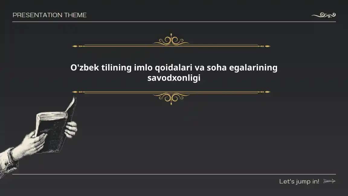 O'zbek tilining imlo qoidalari va soha egalarining savodxonligi