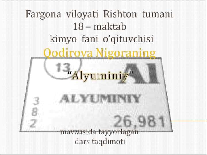 Alyuminiy