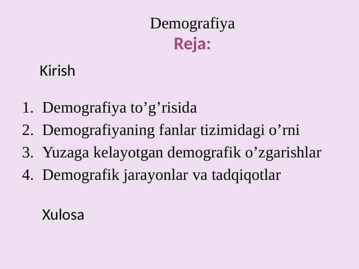 Demografiya