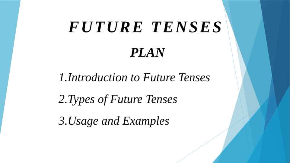 Future tenses