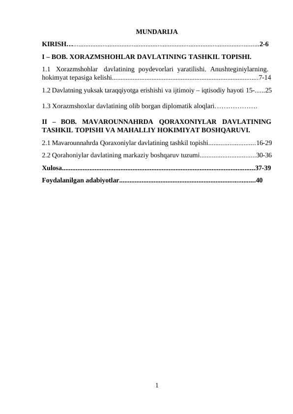XORAZMSHOHLAR DAVLATINING TASHKIL TOPISHI.