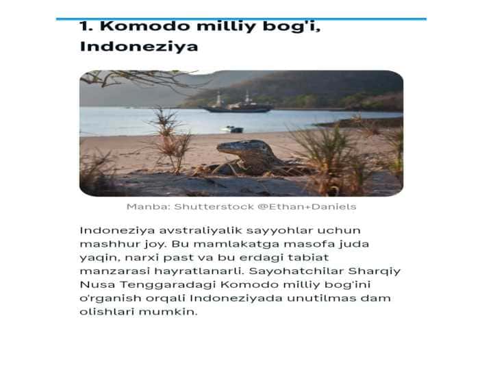 Komodo milliy bog'i (Indaneziya)