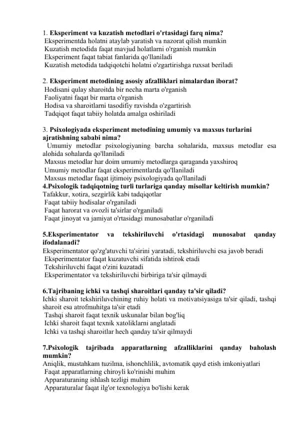 Eksprimental.