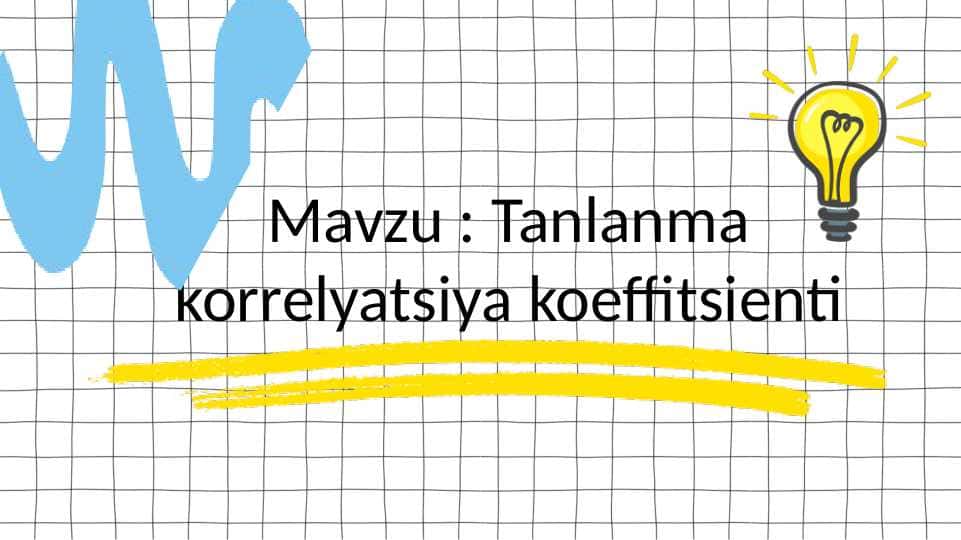 Tanlanma korrelyatsiya koeffitsienti