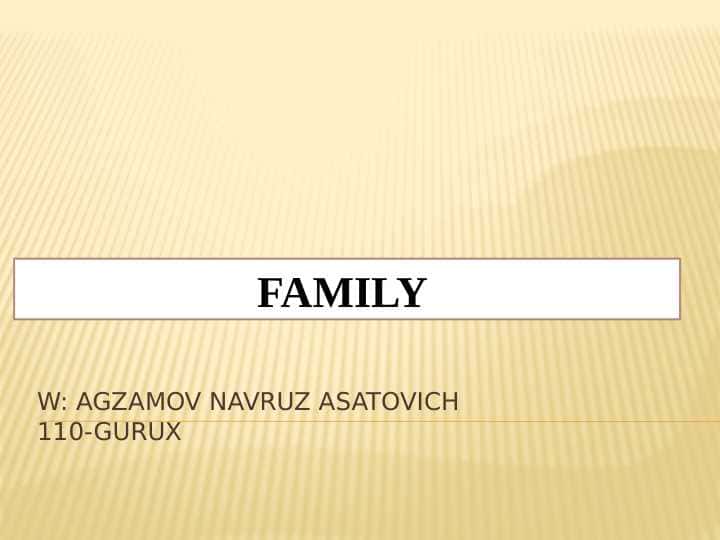 FAMILY