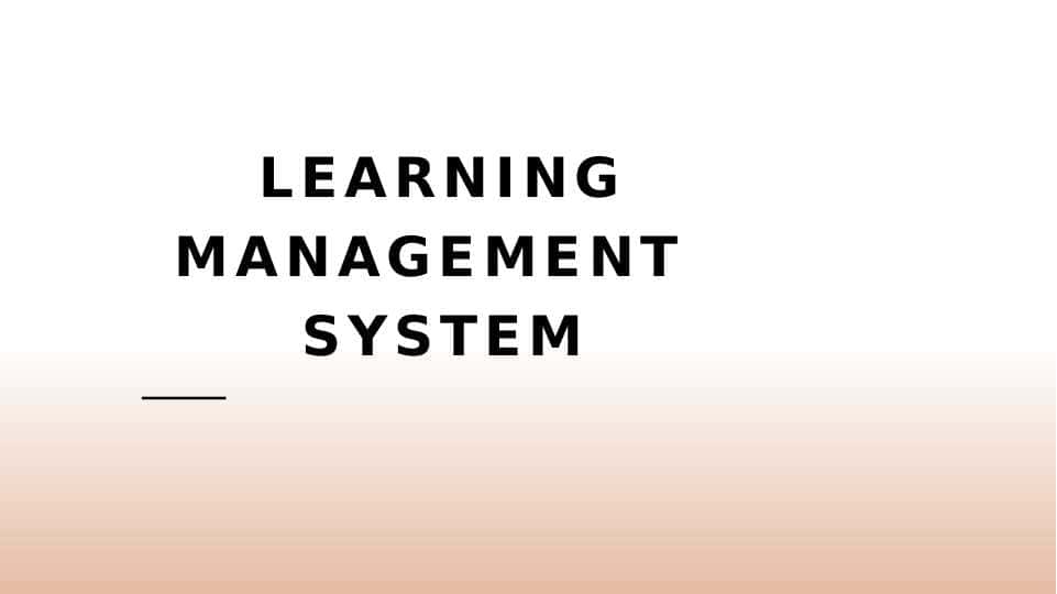 Learning management system