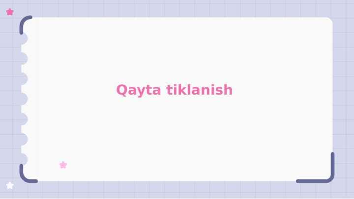 Qayta tiklanish