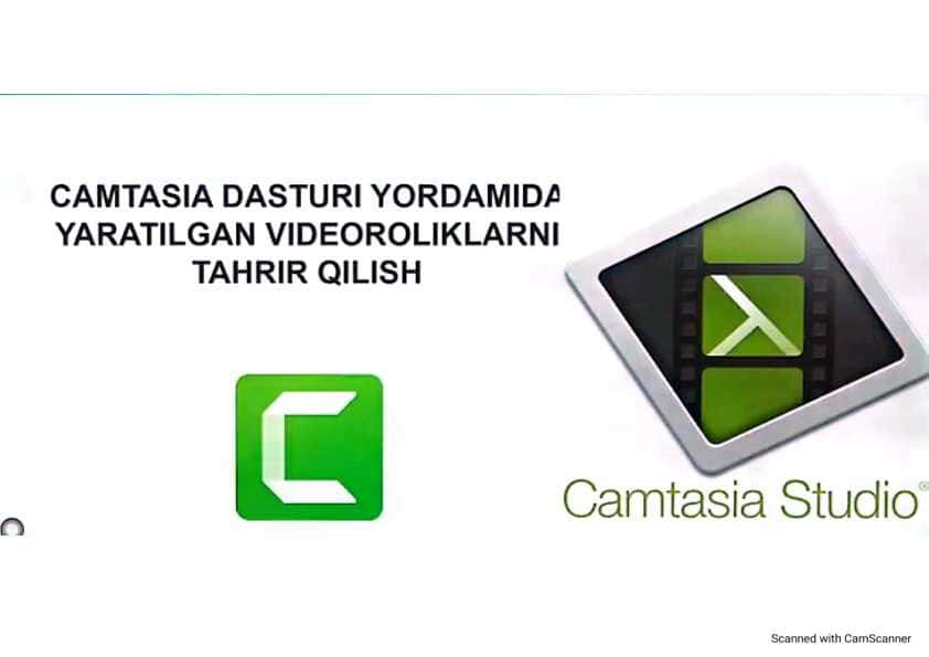 Camtasio studio,ISpring CamPro,Bandicham dasturida video dars tayyorlas