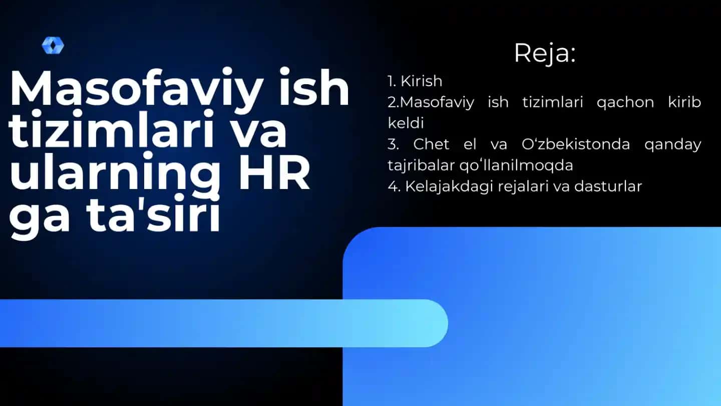 Inson resurslarini boshqarish fanidan mustaqil ish
