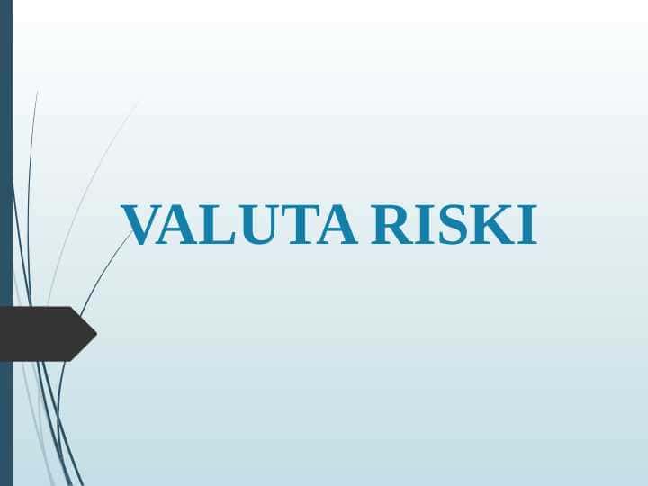 VALUTA RISKI