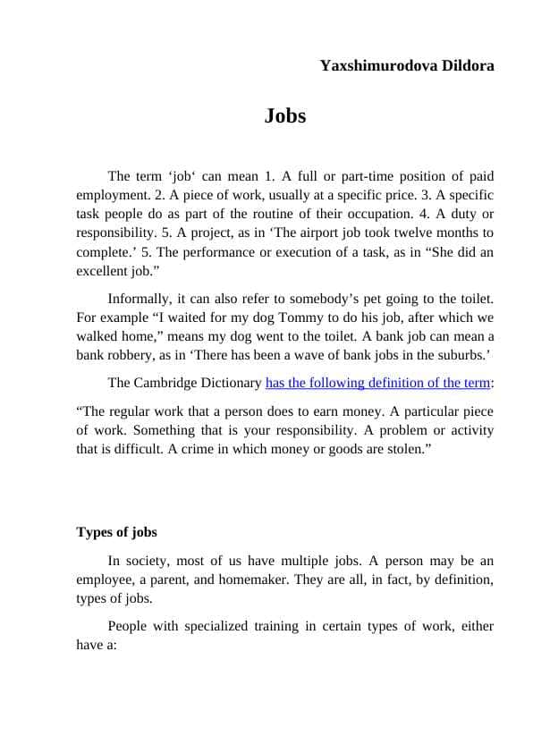 Jobs