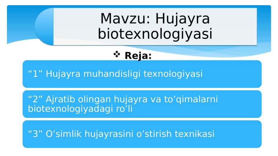 Hujayra biotexnologiyasi