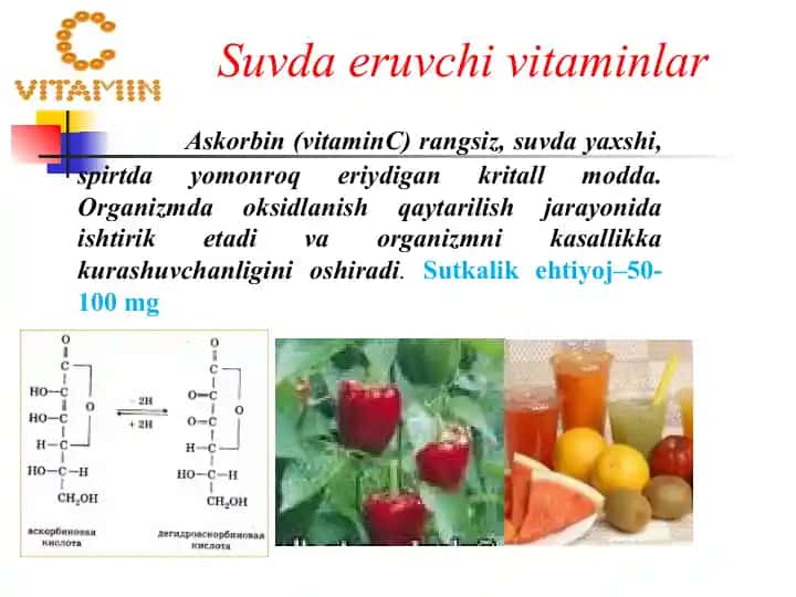 Askorbin (vitamin C)