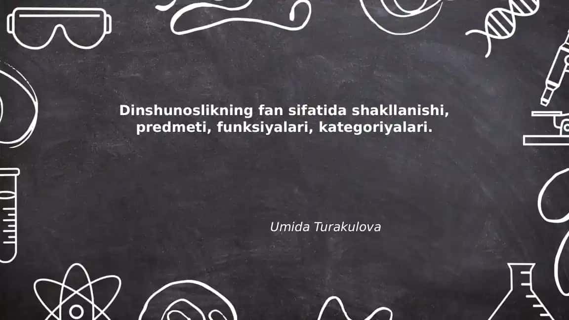 taqdimot | Dinshunoslik